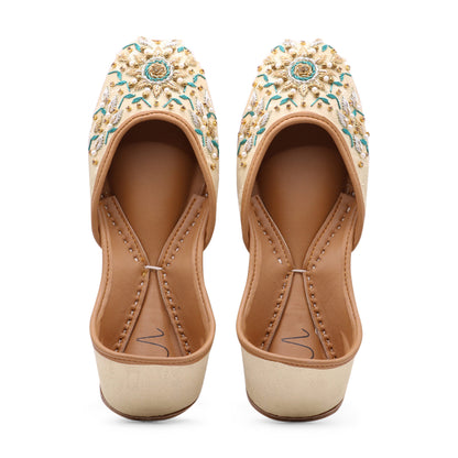 beige Indian Shoes