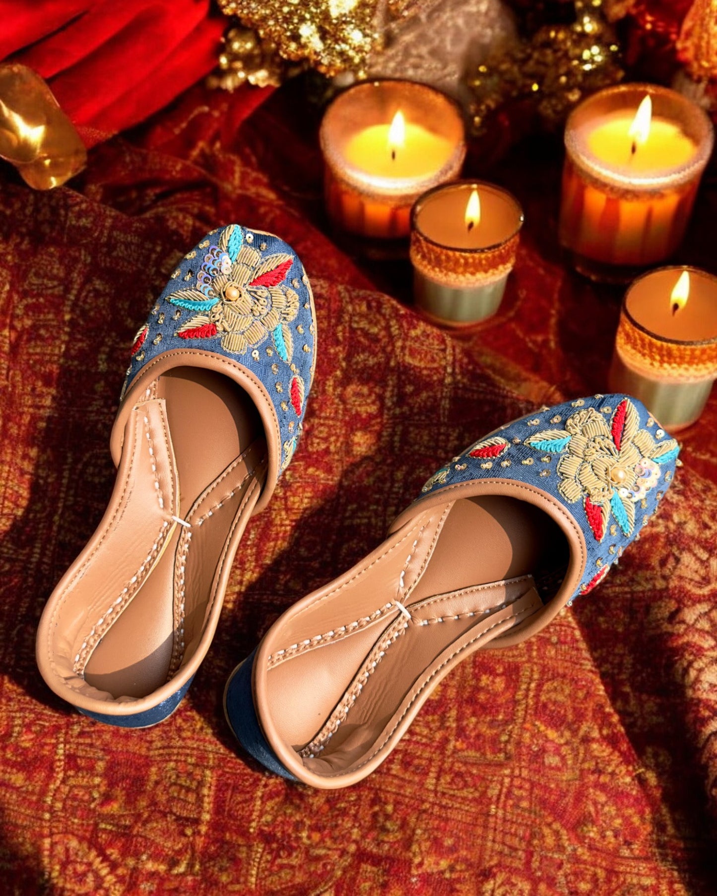 blue Indian Shoes