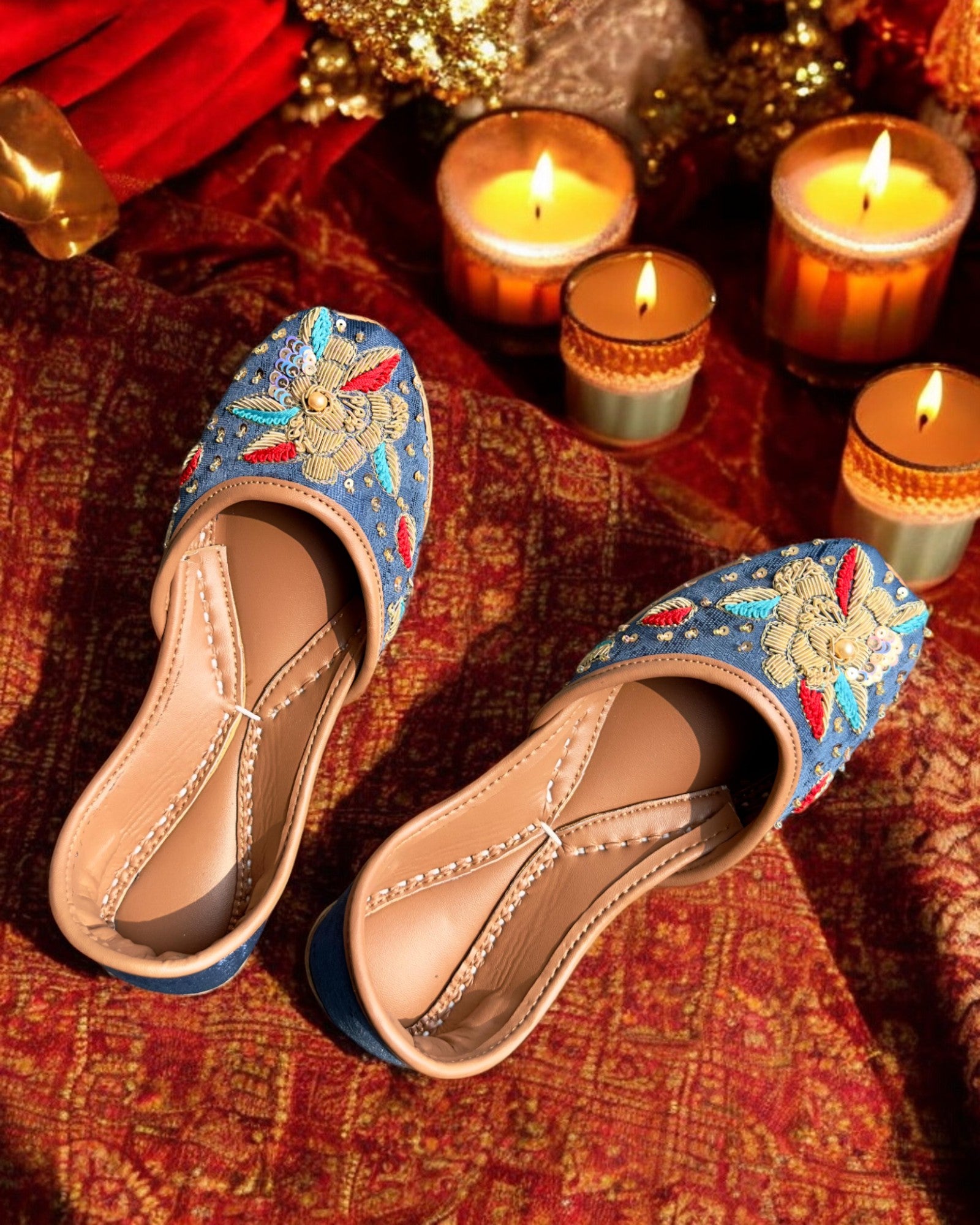 blue Indian Shoes