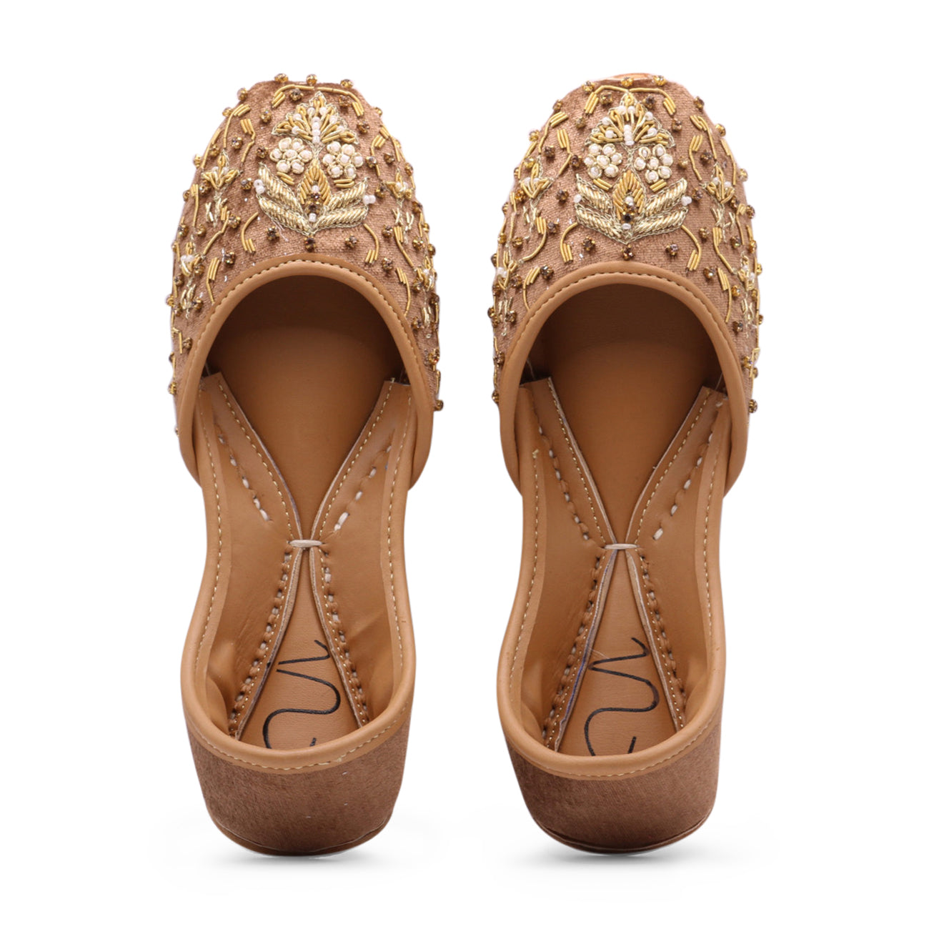 brown jutti for women