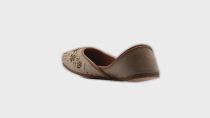 brown ethnic flats